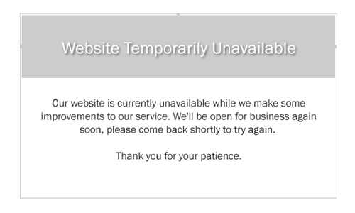 amazon Website Temporarily Unavailable