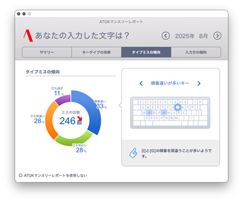 ATOK マンスリーレポート 2025.08 - Studio Milehigh